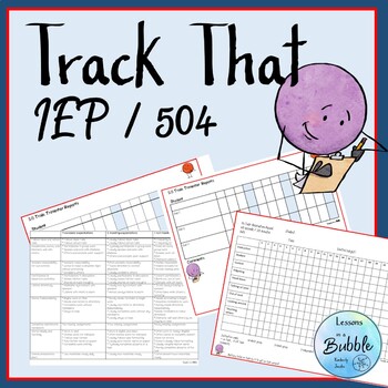Preview of IEP Goal Objective Tracking Forms paper and digital