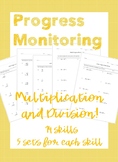 IEP Goal Progress Monitoring: Multiplication and Division