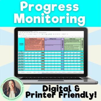 Preview of IEP Goal Progress Monitoring Template