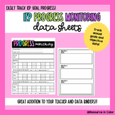IEP Goal/Progress Monitoring data sheets
