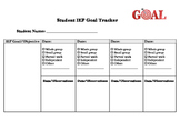 IEP Goal Tracker Checklist and Chart