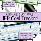 Preview of IEP Goal Tracker - Easy-to-Use Google Sheets, Automatic Graphs and Data!