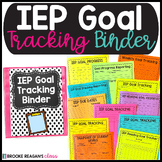 IEP Goal Tracking Binder- Data Collection for Special Educ