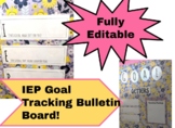 IEP Goal Tracking Bulletin Board //Editable & Customize-able