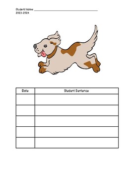 Preview of IEP Goal Tracking- Describe a Picture (Student Sheet)