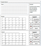 IEP Goal Tracking Sheet Front and Back Publisher file