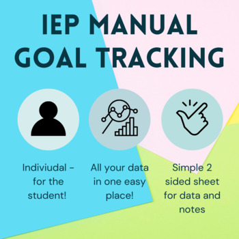 Preview of IEP Goal Tracking Sheet (Whole year in one page!) *Completely editable*