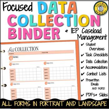Preview of Editable IEP Goal Tracking | Data Collection Sheets | Digital Printable Caseload