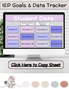 Preview of IEP Goals & Data Collection Tracking Sheets | Special Education | Google Sheets