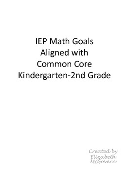 math problem solving iep goals 2nd grade