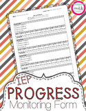 IEP Goals Progress Monitoring Form