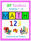 IEP Goals and Activities for Elementary Math Numbers 1-10 