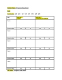 IEP Goals and Objectives Progress Monitoring Sheet