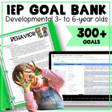 IEP Goals and Objectives Tracking IEP Goal Bank for presch