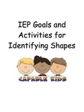 IEP Goals and Activities for Identifying Shapes
