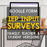 IEP Input Survey Bundle