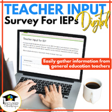 IEP Input Survey-Teachers