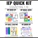 IEP Math Goals | Counting 1-10 Kit for Practice and Assessment