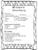 IEP Meeting Checklist