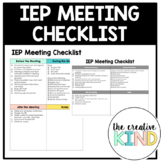 IEP Meeting Checklist