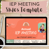 IEP Meeting Google Slides Template: IEP Meeting/Virtual or