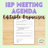 IEP Meeting Outline & Agenda