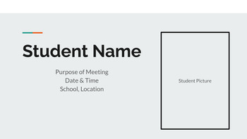 Preview of IEP Meeting PowerPoint/Google Slides Presentation Template