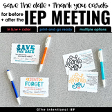 IEP Meeting Save the Date Meeting Reminder Cards and IEP M