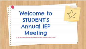 Preview of IEP Meeting Slideshow Bundle- INCLUDES Annual, Initial and Re-Evaluation/Tri