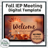 Special Education IEP Meeting Template Fall