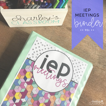 Preview of Print & Digital IEP BINDER (90s Style) | Special Education