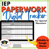 IEP Paperwork Tracker | Special Education