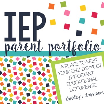 IEP Parent Portfolio | Special Education Binder for Parents