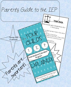 Preview of IEP Parents Guide Brochure