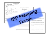 IEP Planning Forms