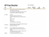 IEP Prep Checklist
