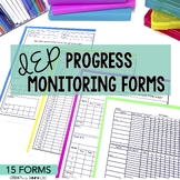 Progress Monitoring and IEP Data Collection Sheets