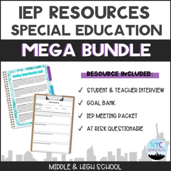 Preview of IEP Resources Special Education Bundle