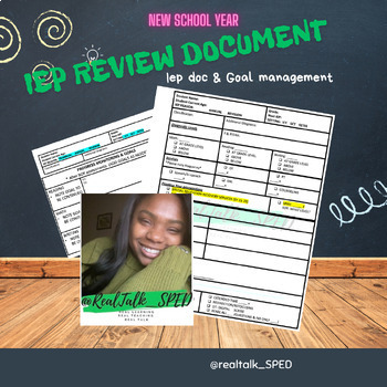 Preview of IEP Review Template