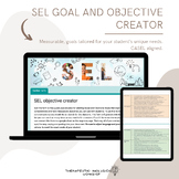 IEP SEL counseling goal and objective creator form