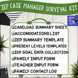IEP SPED Teacher Survival Kit Present Levels Templates Inp