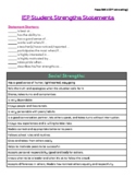 IEP STUDENT STRENGTH STATEMENTS! - COPY & PASTE!  8 Pages 