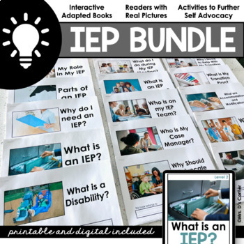Preview of IEP Self-Advocacy Books and Activities for Special Education