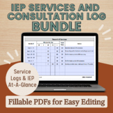 IEP Service & Consultation/Collaboration Logs BUNDLE- Fill
