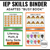 IEP Skills Busy Binder | Autumn Adapted Book for Independe