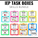 IEP Skills Practice | Low Prep Independent Work Task Boxes