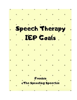 problem solving iep goals speech therapy