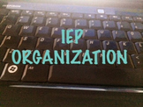 IEP Student Accommodations and Goals Organization Chart