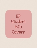 IEP Student Information Covers