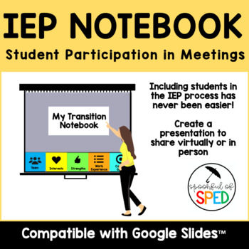 Preview of IEP Transition Meeting Interactive Notebook